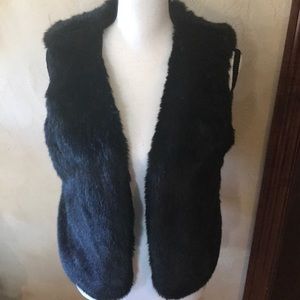 Goodnight Macaroon Black Faux Fir Vera-  Sz M